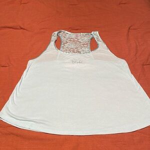Baby blue bride tank